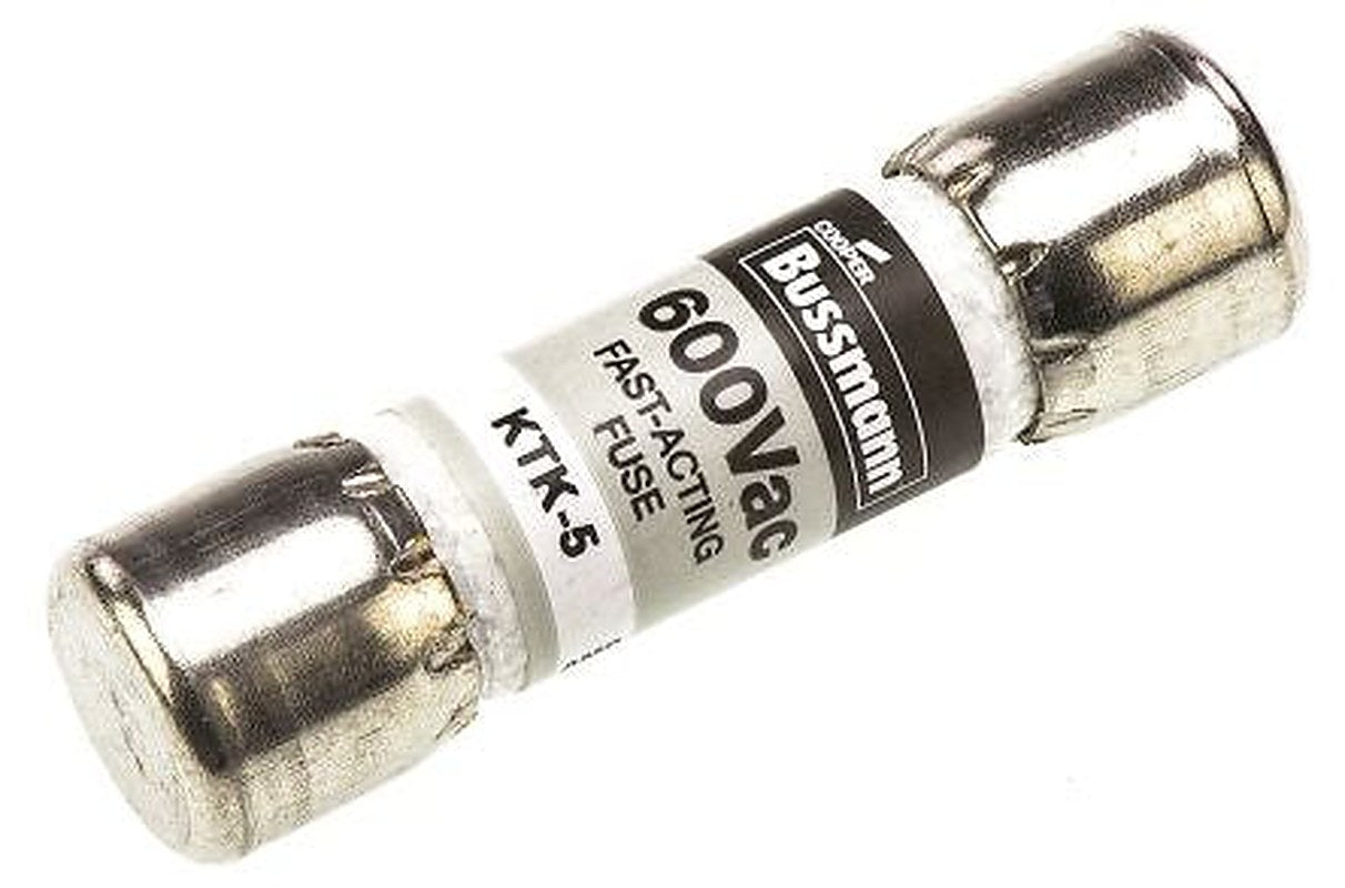 Eaton 5A F Melamine Cartridge Fuse, 10 x 38 mm