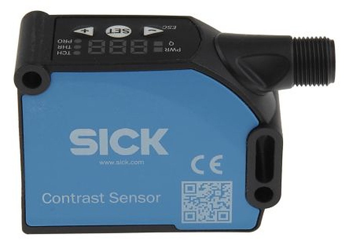 SICK Contrast Sensor RGB LED 13 mm, Push Pull, 100 mA IO-Link V1.1, IP67 28.8V dc