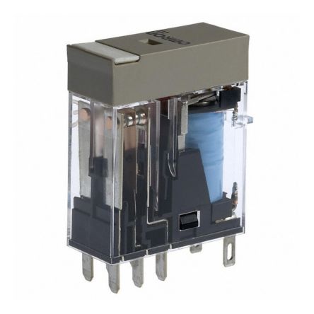 Omron PCB Relay, 12V Coil, 5A Switching Current, DPDT