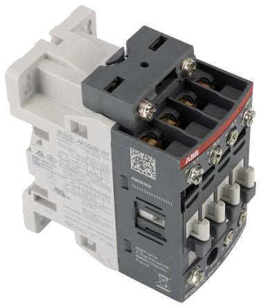 ABB AF Contactor, 60V Coil, 3-Pole, 25 A, 4 kW 24V, 3 NO