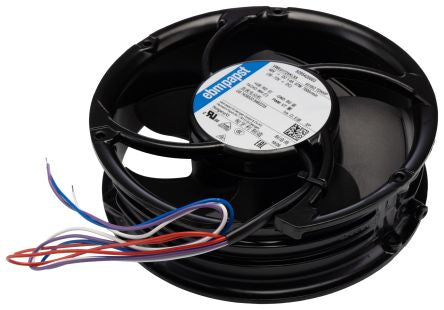 ebm-papst 6300 TD - S-Force Series Axial Fan, 48V dc, 600 m³/h, 40 W, IP54 171.5 mm 171.5mm 51 mm
