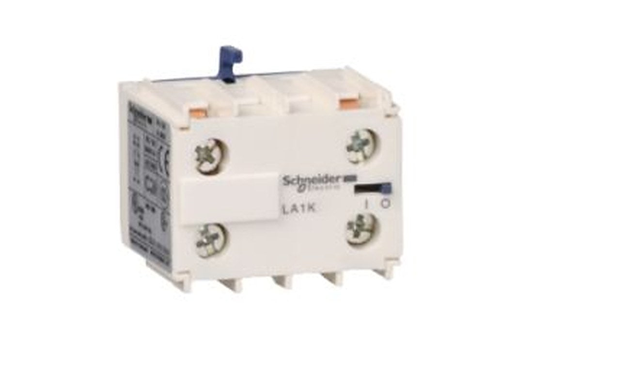 Schneider Electric Auxiliary Contact Block, 1 Contact, 1 NO/1 NC, TeSyS CA, Front, 5 mA, 17V, LA1KN11M