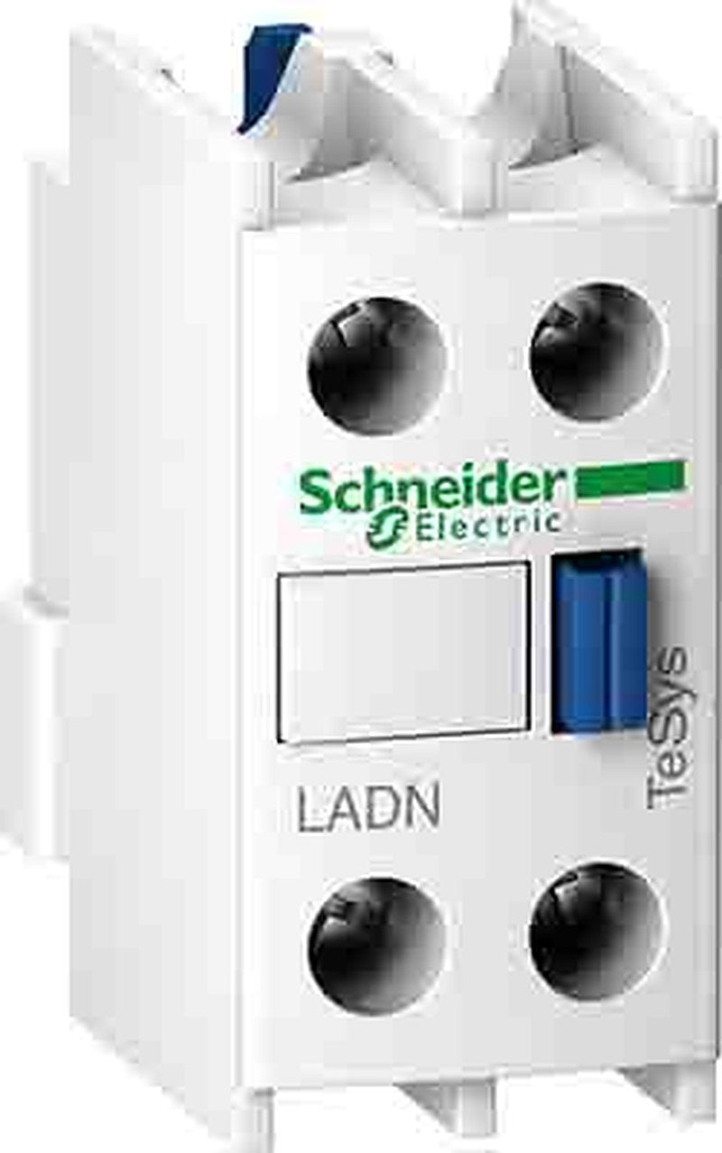 Schneider Electric Auxiliary Contact Block, 2 Contact, 1 NO/1 NC, TeSyS D, DIN Rail, 6 A, 690V, LADN11P