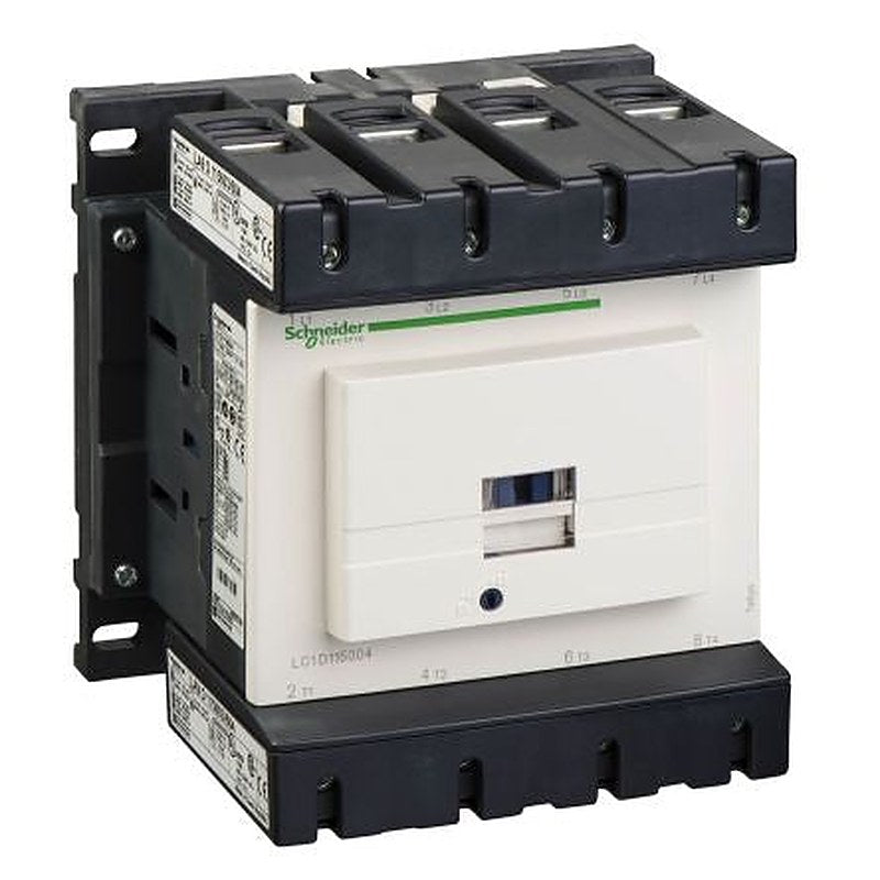 Schneider Electric TeSyS D Contactor, 24V ac Coil, 4-Pole, 200 A, 24 W, 4 NO, 440V