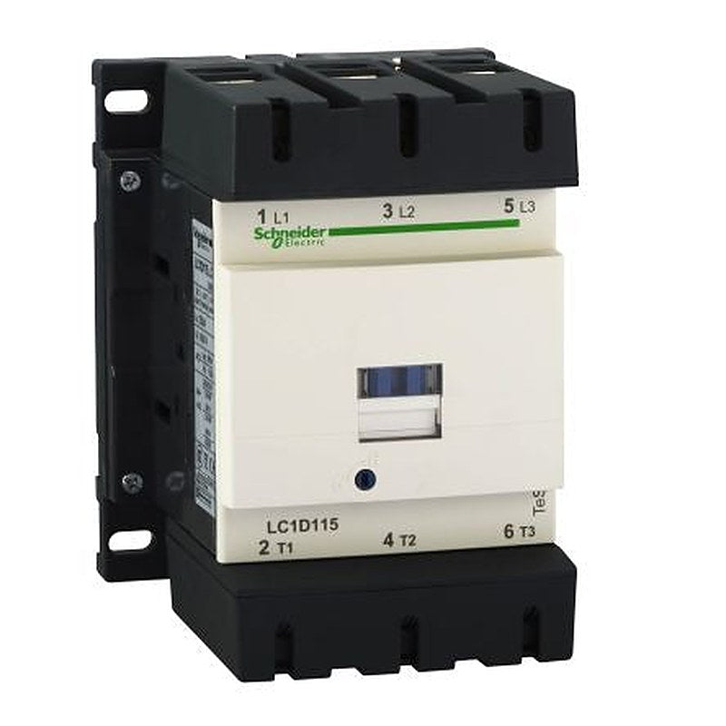 Schneider Electric TeSyS D Contactor, 110V dc Coil, 3-Pole, 115 A, 65 kW 110V dc, 1 NO/1 NC