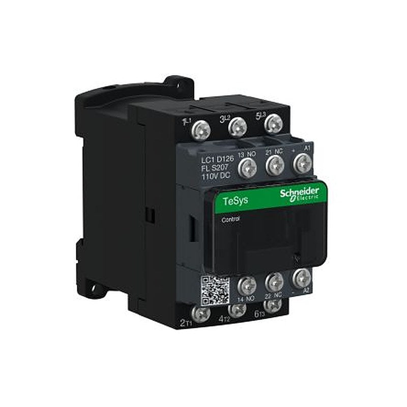 Schneider Electric TeSyS D Contactor, 110V dc Coil, 3-Pole, 25 A, 3 kW 1.25V, 3 NO, 440V