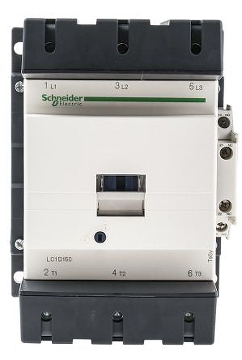 Schneider Electric TeSyS D Contactor, 24V dc Coil, 3-Pole, 150 A, 80 kW 24V dc, 3 NO, 1kV ac