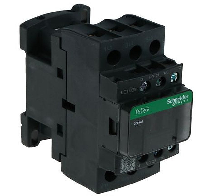 Schneider Electric TeSyS D Contactor, 110V ac Coil, 3-Pole, 38 A, 18.5 kW 110V ac, 3 NO, 690V ac