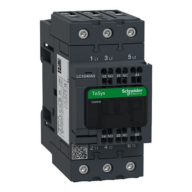 Schneider Electric TeSyS D Contactor, 230V ac Coil, 3-Pole, 40 A, 30 kW 230V ac, 3 NO, 690V