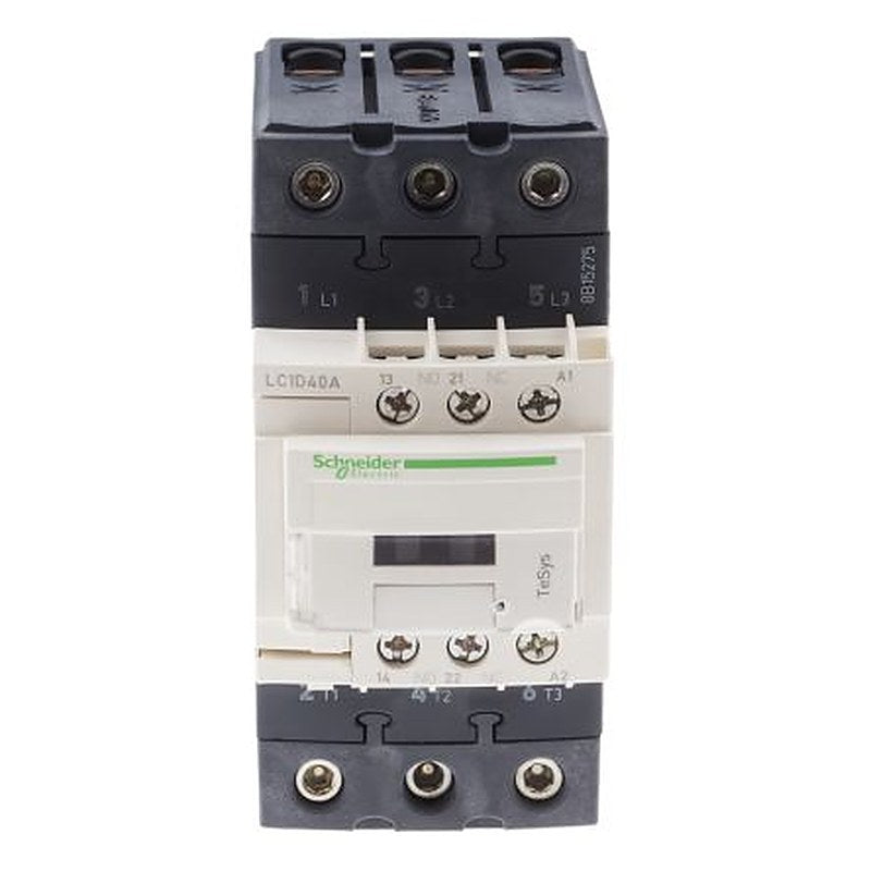Schneider Electric TeSyS D Contactor, 220V ac Coil, 3-Pole, 40 A, 30 kW 220V ac, 3 NO, 690V ac/dc