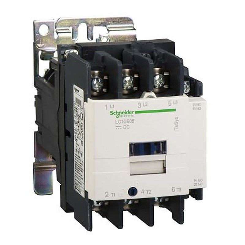 Schneider Electric TeSyS D Contactor, 72V dc Coil, 3-Pole, 50 A, 30 kW 72V dc, 3 NO, 1kV