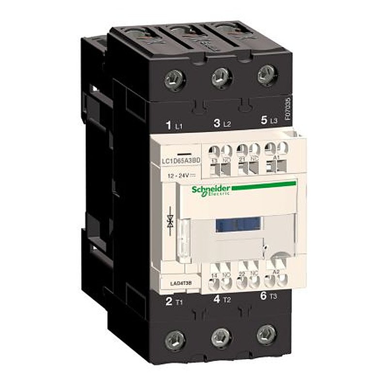 Schneider Electric TeSyS D Contactor, 48V ac Coil, 3-Pole, 65 A, 30 kW, 1 NO/1 NC, 690V