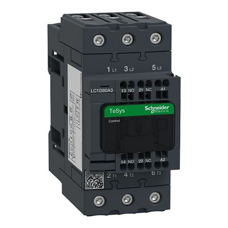 Schneider Electric TeSyS D Contactor, 230V ac Coil, 3-Pole, 80 A, 37 kW, 1 NO/1 NC, 400V