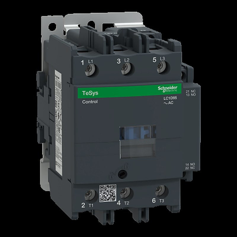 Schneider Electric TeSyS D Contactor, 110V ac Coil, 3-Pole, 95 A, 45 kW 110V ac, 3 NO, 690V