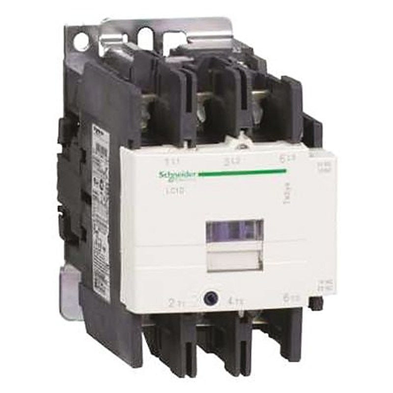 Schneider Electric LC1D Contactor, 220V dc Coil, 3-Pole, 95 A, 45 kW 220V dc, 3 NO, 690V