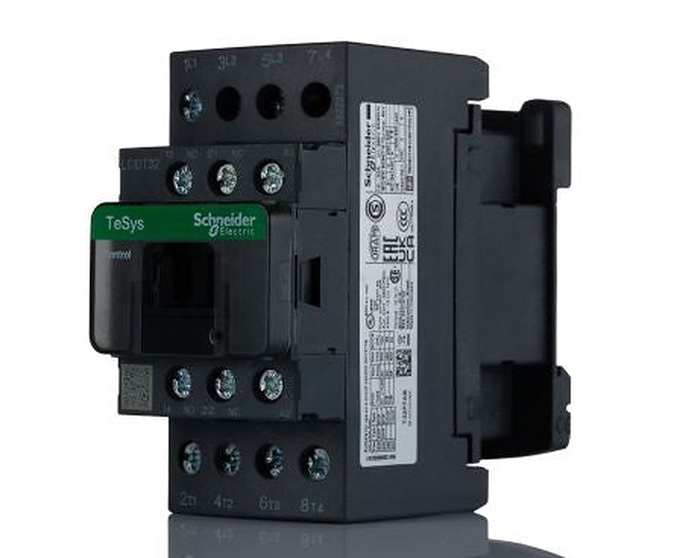 Schneider Electric TeSyS D Contactor, 230V ac Coil, 4-Pole, 32 A, 1.56 W 230V ac, 4 NO, 690V ac