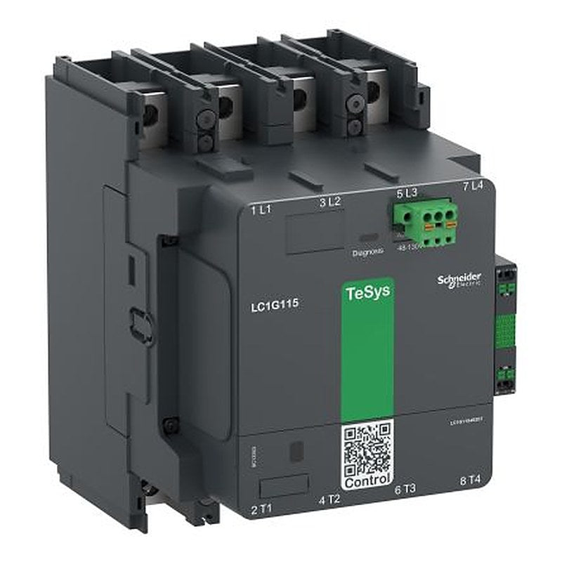 Schneider Electric TeSys G Contactor, 460V Coil, 4-Pole, 330 A, 7.8 W 48V, NO/NC, 460V