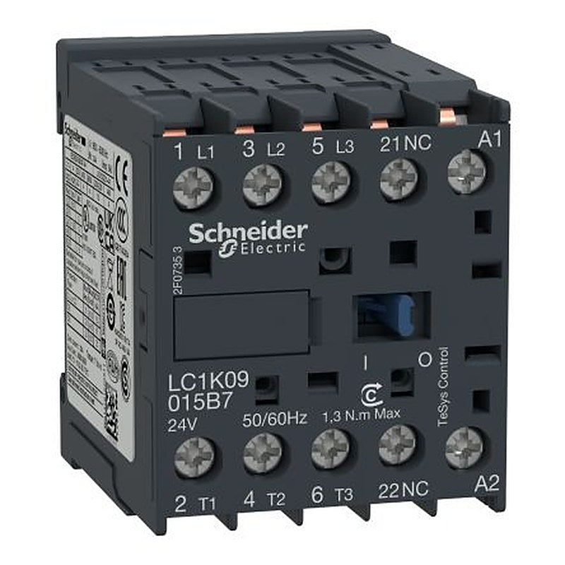 Schneider Electric TeSyS K Contactor, 220V ac Coil, 3-Pole, 20 A, 4 kW 220V ac, 3 NO, 690V ac