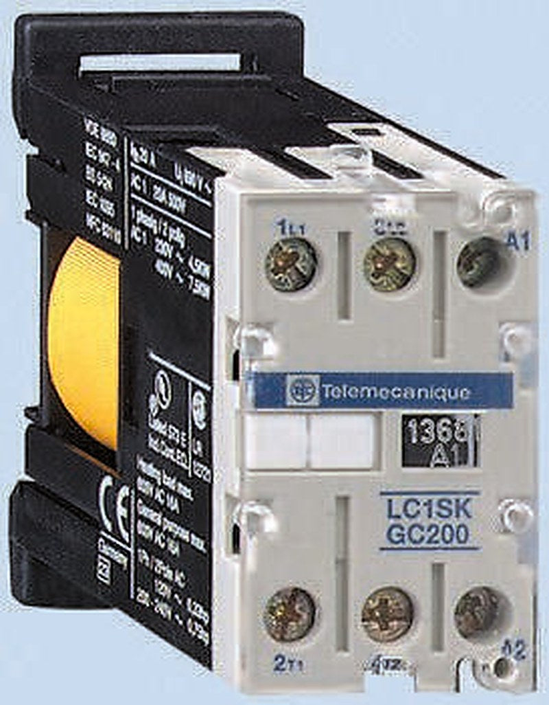 Schneider Electric TeSyS SK Contactor, 110V ac Coil, 2-Pole, 6 A, 2.2 kW 110V ac, 2 NO, 690V ac