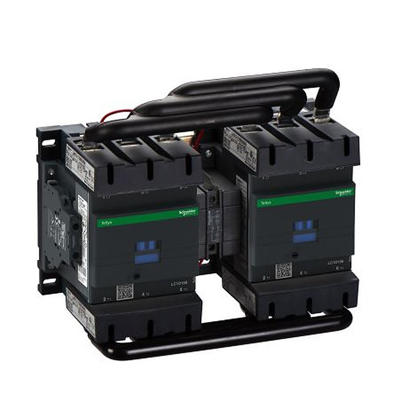 Schneider Electric TeSyS D Reversing Contactor, 24V dc Coil, 3-Pole, 150 A 24V, 1 NO/1 NC, 1kV