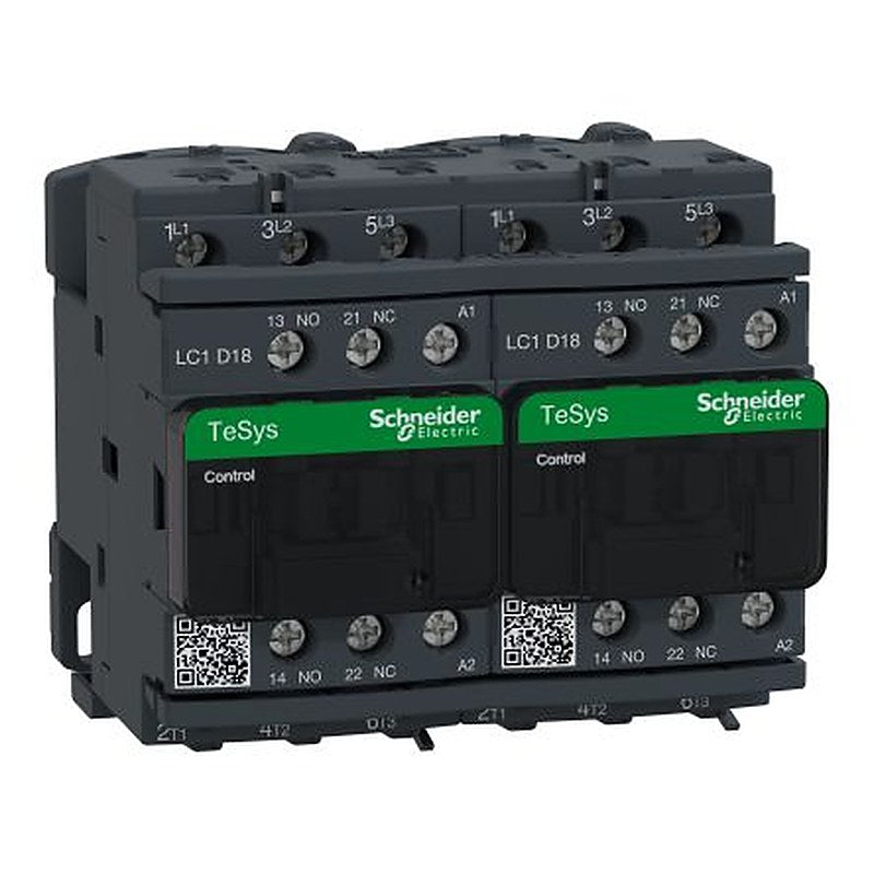 Schneider Electric TeSyS D Contactor, 24V ac Coil, 3-Pole, 18 A, 7.5 kW 24V ac, 3 NO, 690V ac