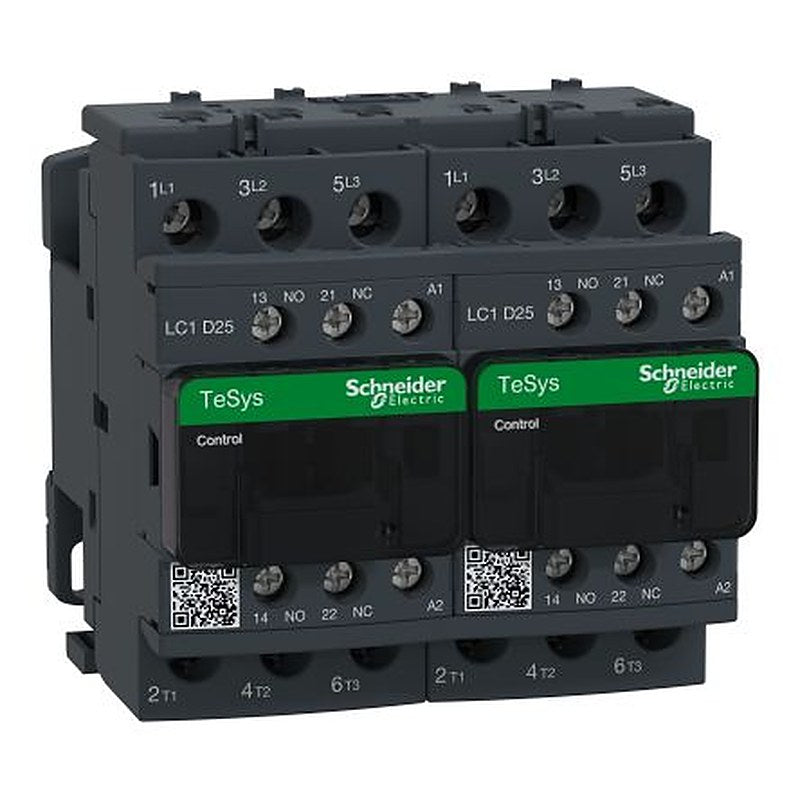 Schneider Electric TeSyS D Contactor, 24V ac Coil, 3-Pole, 25 A, 11 kW 24V ac, 3 NO, 440V ac