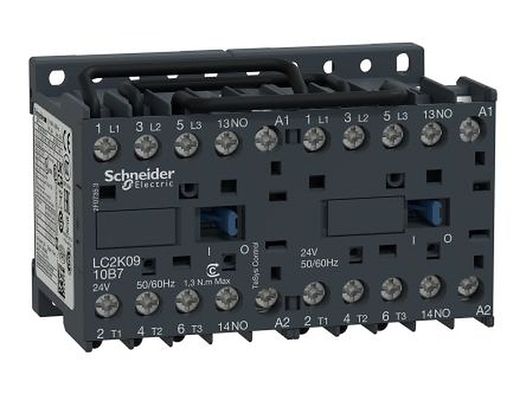 Schneider Electric TeSys K Reversing Contactor, 240V ac Coil, 3-Pole, 9 A, 4 kW 240V ac, 3 NO, 690V ac