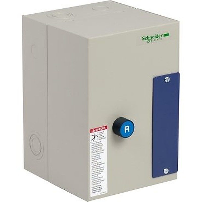 IEC Starter, TeSys LE1, full voltage non reversing, unfused, 12A, 5HP at 460VAC, 120VAC 50/60Hz coil, NEMA 1 (IEC Starter TeSys LE1) is a Schneider Electric product. Designed for reliable performance and long service life. Available across Iraq — contact us for pricing and delivery options.