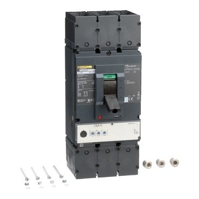 Circuit breaker, PowerPacT L, 600A, 3 pole, 600VAC, 18kA, lugs, MicroLogic 3.3S, 80% (Circuit breaker PowerPacT L) is a Schneider Electric product. Designed for reliable performance and long service life. Available across Iraq — contact us for pricing and delivery options.