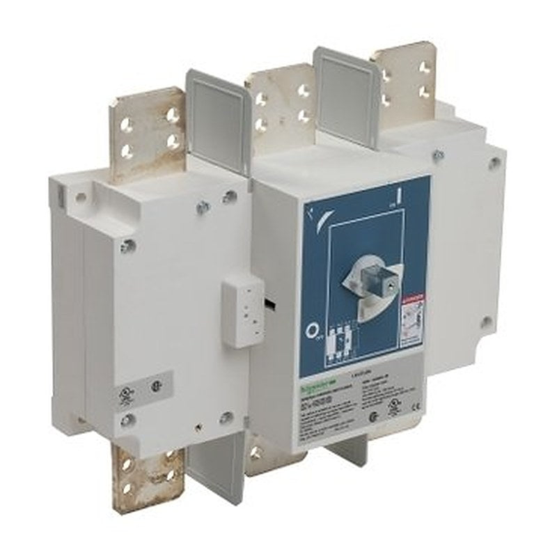 TeSys LK, disconnect switch, non-fusible, 3P, 800A, 500 HP at 600V, IEC style (TeSys LK disconnect switch) is a Schneider Electric product. Designed for reliable performance and long service life. Available across Iraq — contact us for pricing and delivery options.
