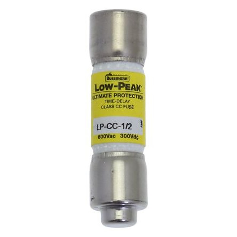 Eaton 0.5A T Melamine Cartridge Fuse, 1.5 x 0.41 in