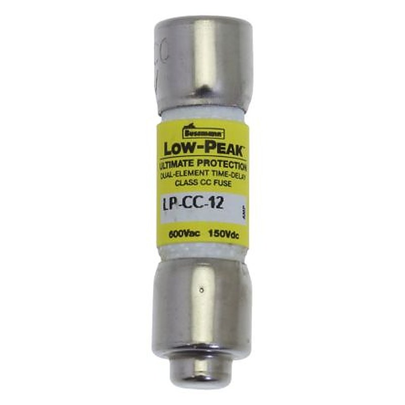 Eaton 12A T Melamine Cartridge Fuse, 1.5 x 0.41 in