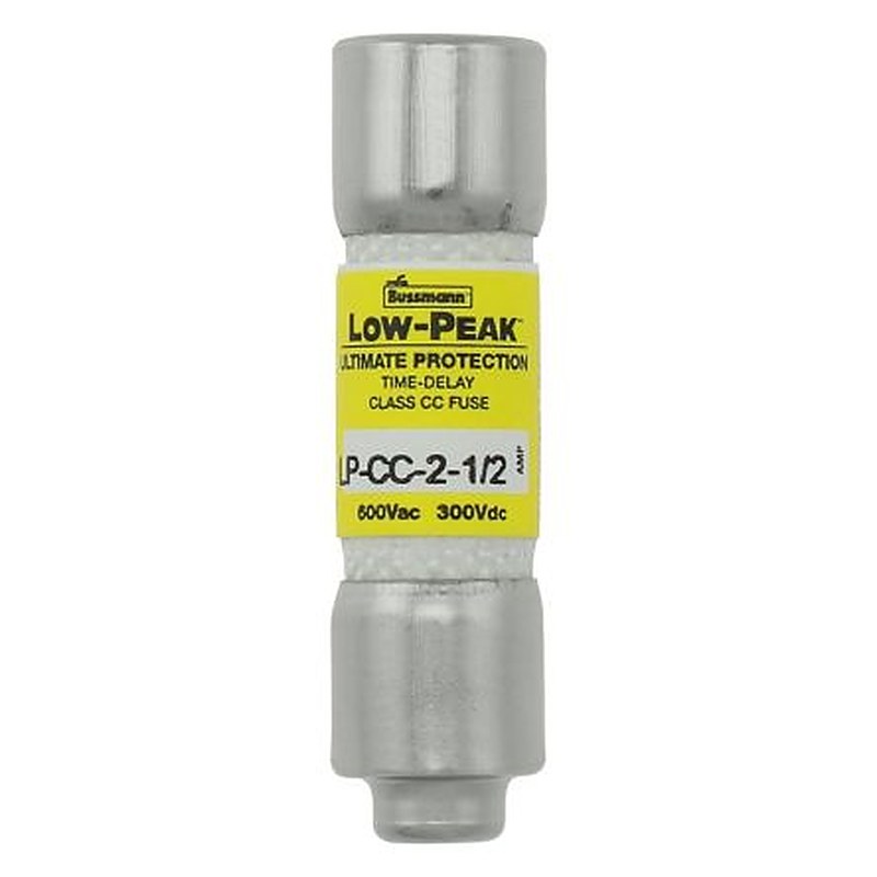 Eaton 2.5A T Melamine Cartridge Fuse, 1.5 x 0.41 in