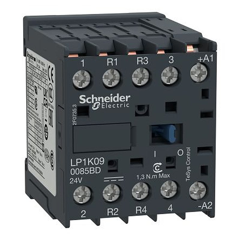 Schneider Electric TeSyS K Contactor, 24V Coil, 4-Pole, 20 A, 3 W 1.15V, 2 NO/2 NC