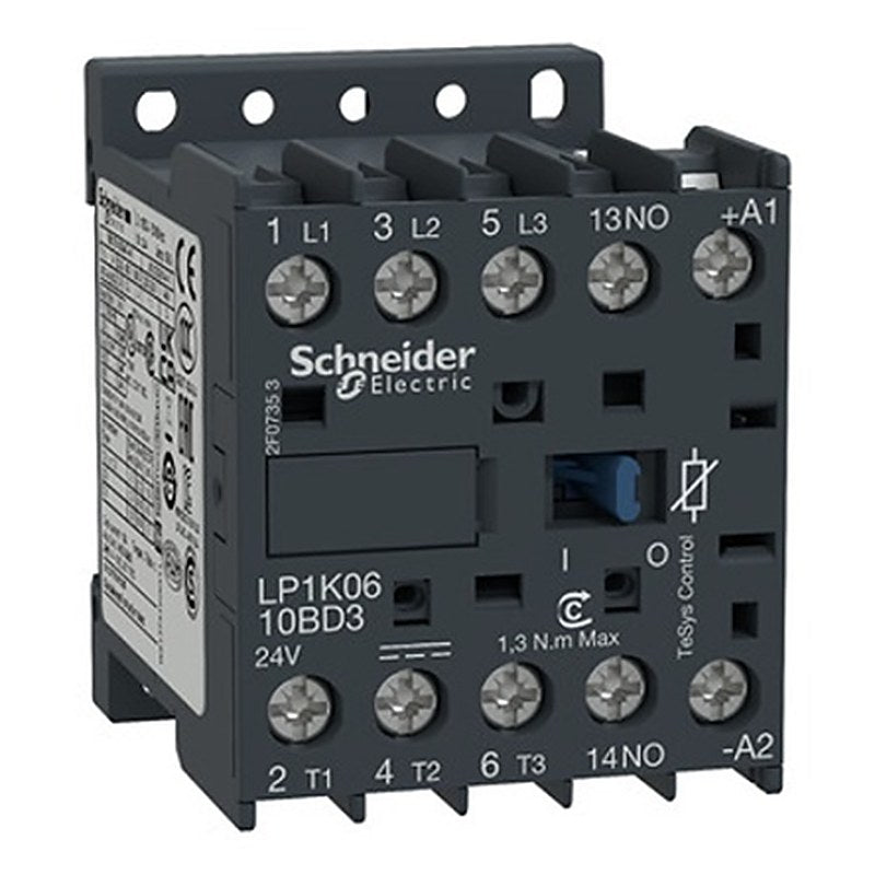Schneider Electric LP1K Contactor, 48V Coil, 3-Pole, 9 A, 4 W 48V, 3 NO, 690V