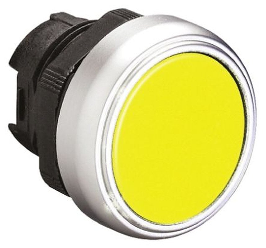 Lovato Platinum Series Yellow Spring Return Push Button Head, 22 mm Cutout, IP67, IP66, IP69K