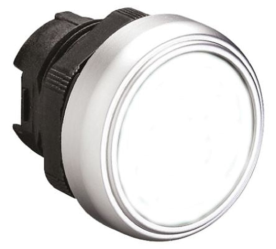 Lovato Platinum Series White Spring Return Push Button Head, 22 mm Cutout, IP66, IP67, IP69K