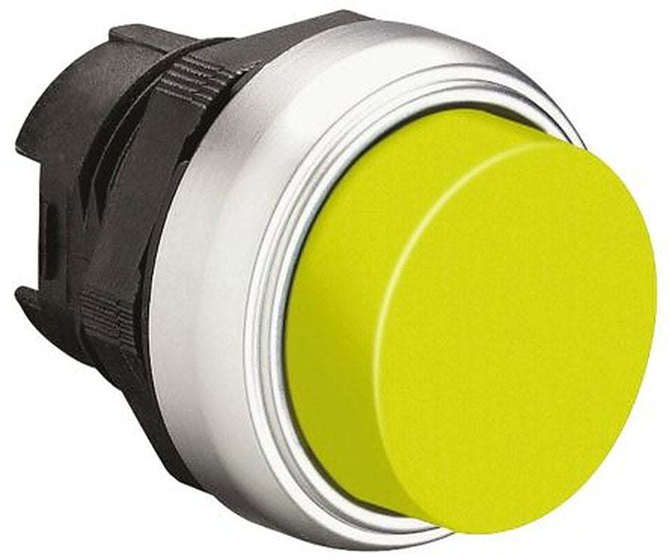 Lovato Platinum Series Yellow Spring Return Push Button Head, 22 mm Cutout, IP67, IP66, IP69K