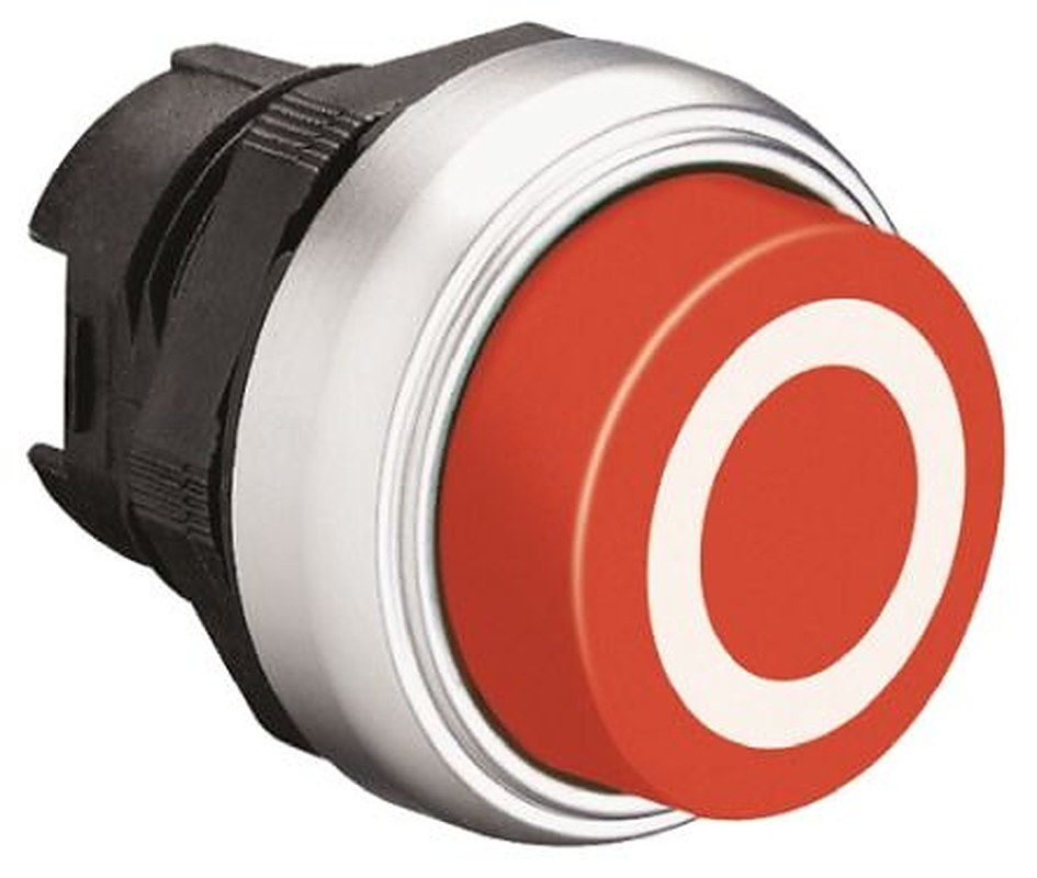 Lovato Platinum Series Red Spring Return Push Button Head, 22 mm Cutout, IP66, IP67, IP69K