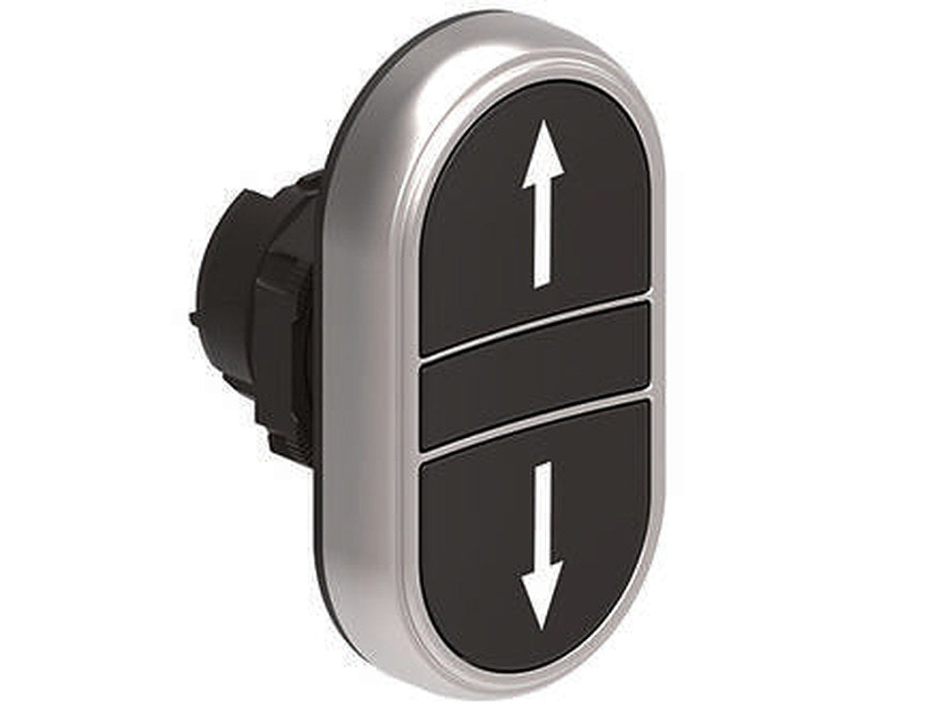 Lovato LPCB71 Series Black Spring Return Push Button Head, 22 mm Cutout, IP66, IP67, IP69K