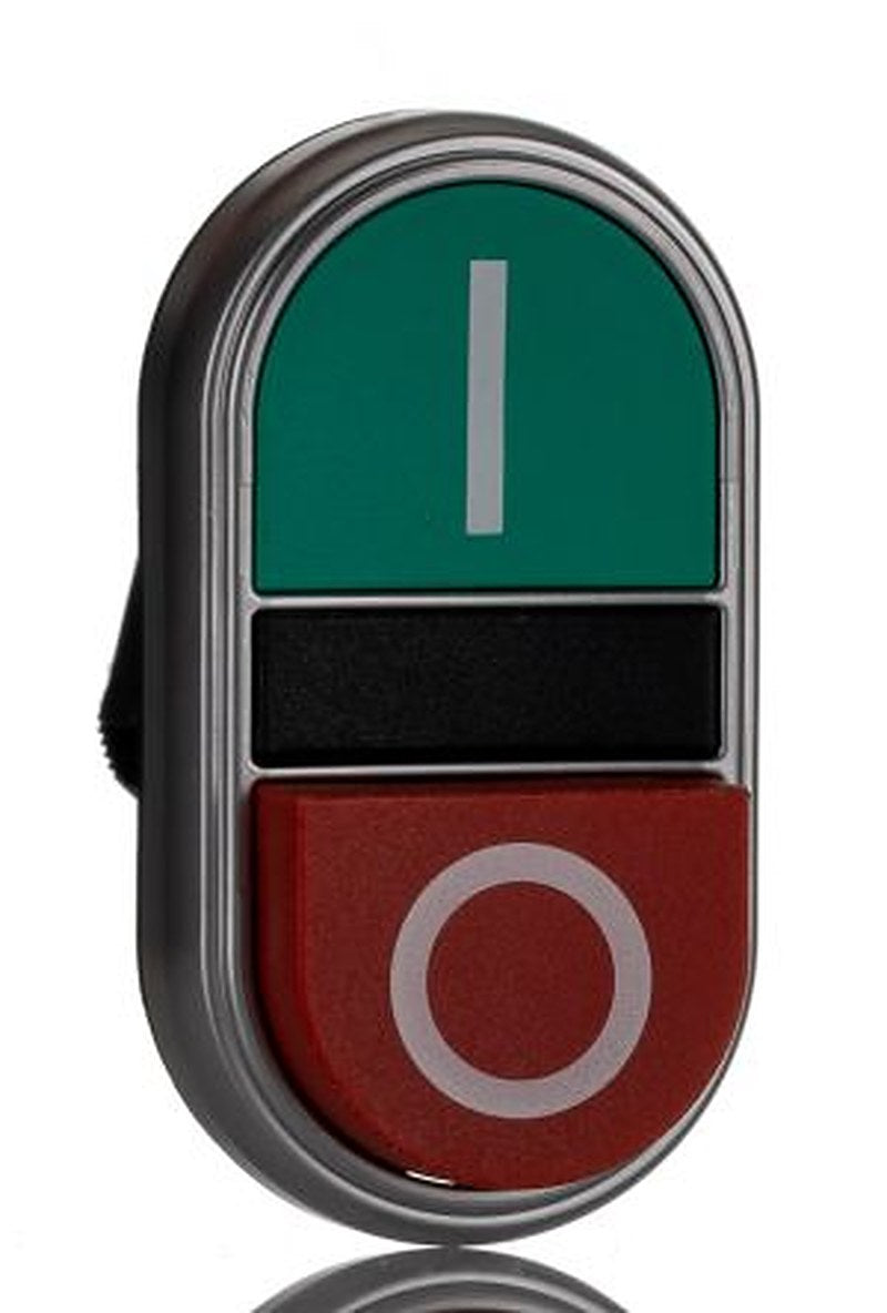 Lovato Platinum Series Red, Green Spring Return Push Button Head, 22 mm Cutout, IP66, IP67, IP69K