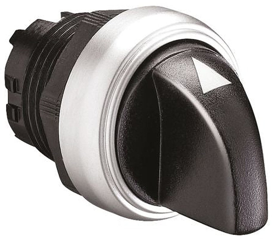 Lovato Platinum Series 3 Position Selector Switch Head, 22 mm Cutout, Black Handle