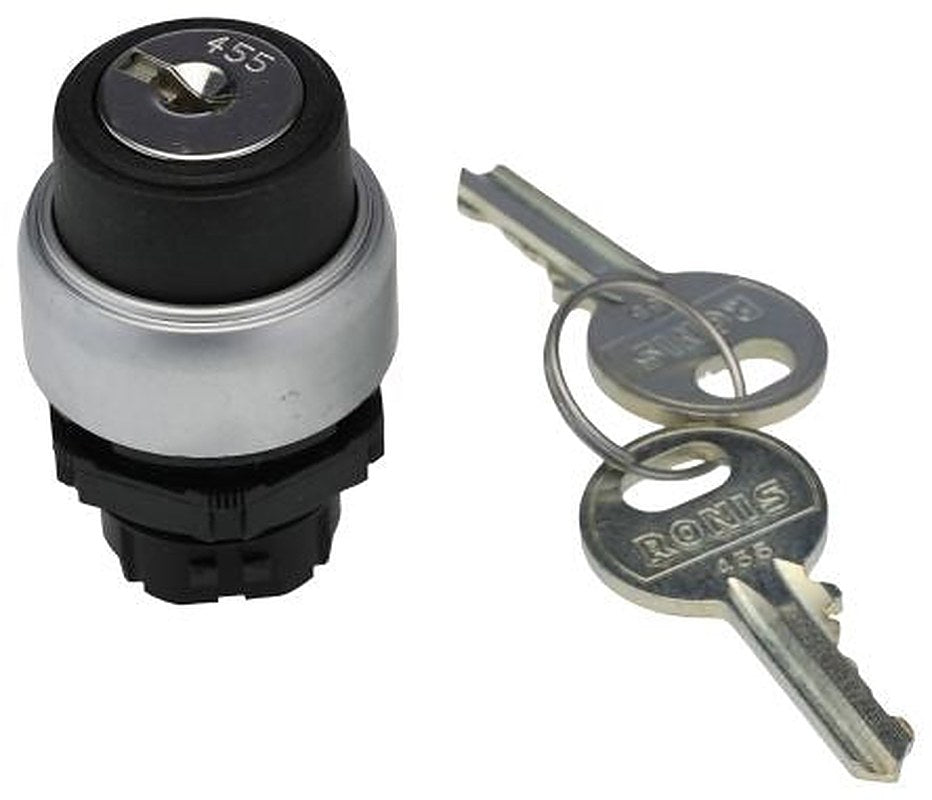 Lovato Platinum 2-position Key Switch Head, Latching, 22 mm Cutout