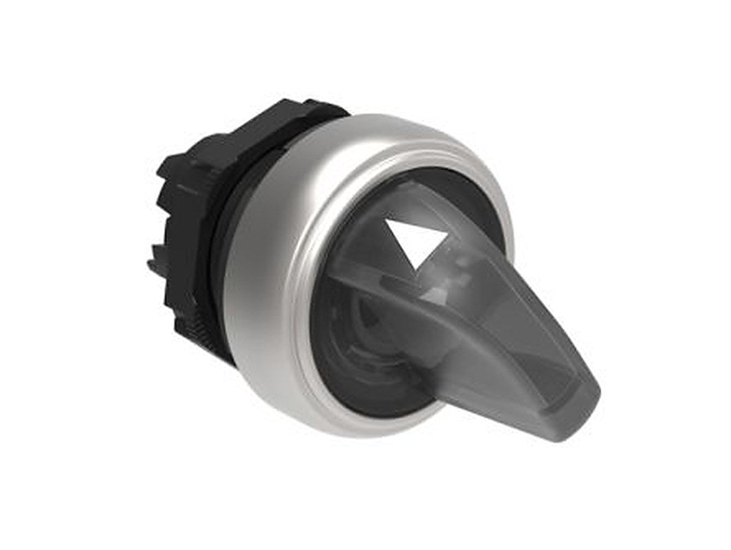 Lovato LPCSL12 Series 2 Position Illuminated Selector Switch Head, 22 mm Cutout, White Handle, IP66