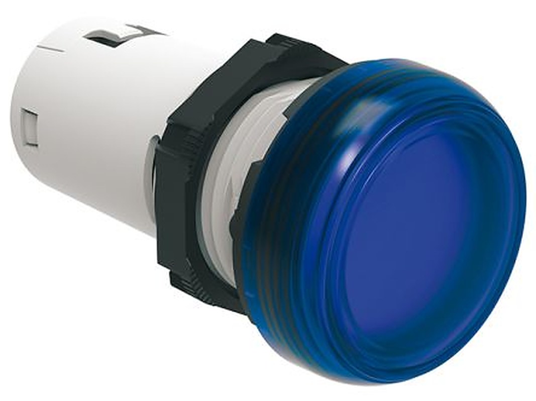 Lovato, LPML, Ring Blue LED Pilot Light, 22 mm Cutout, IP67, IP66, IP69K, Round, 120V
