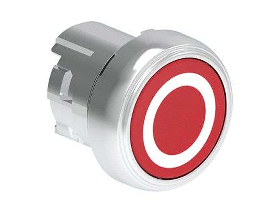 Lovato Platinum Series Red Momentary Push Button Switch, 22 mm Cutout, IP67, IP69K, IP66, IEC, EN