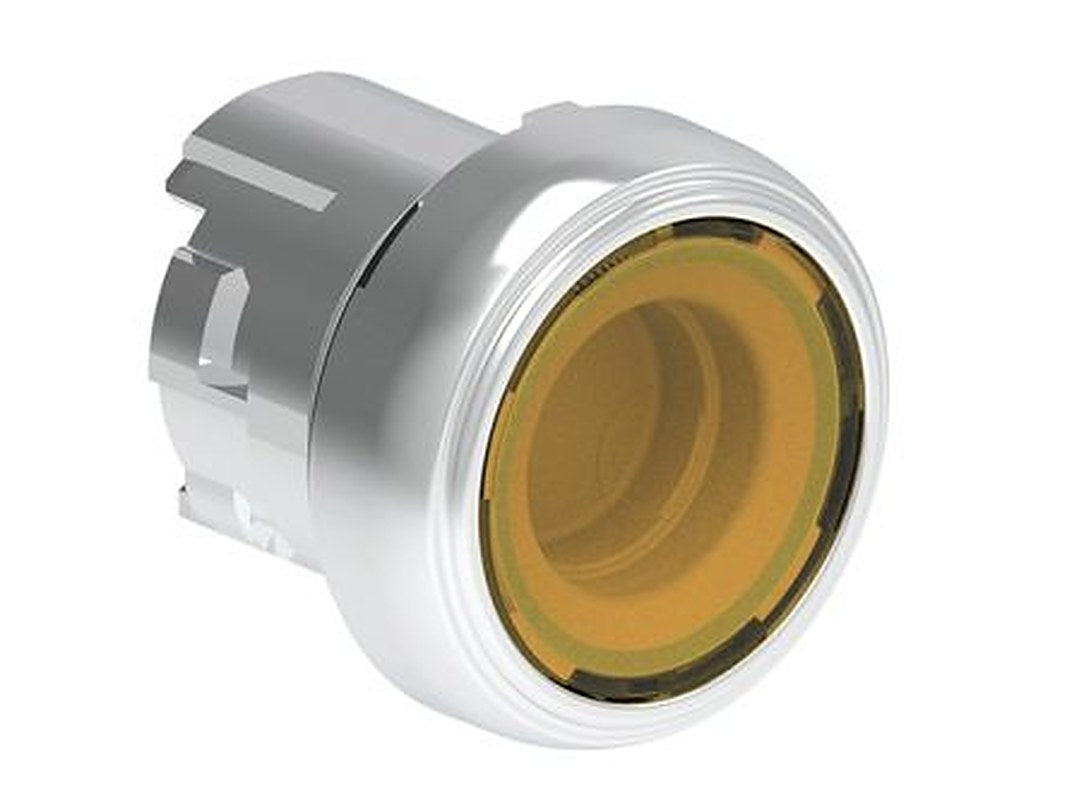 Lovato Platinum Series Yellow Spring Return Push Button Switch, 22 mm Cutout, IP69K, IP67, IP66