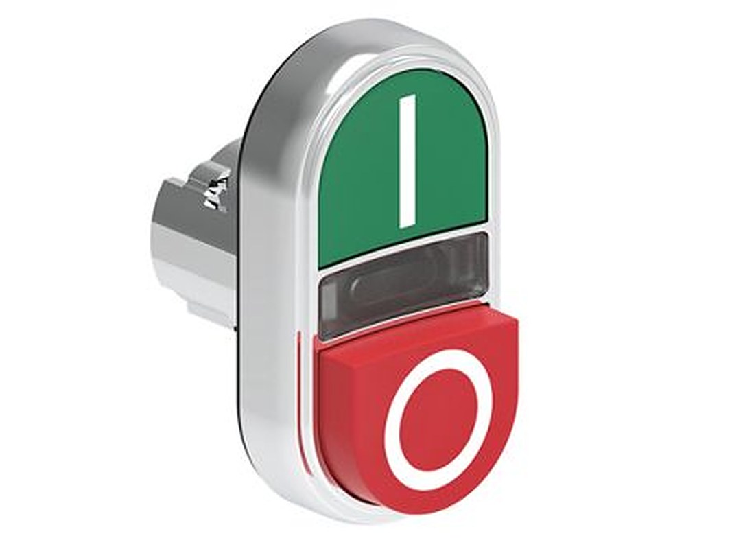 Lovato Platinum Series Red, Green Spring Return Push Button Head, 22 mm Cutout, IP66, IP69K, IP67