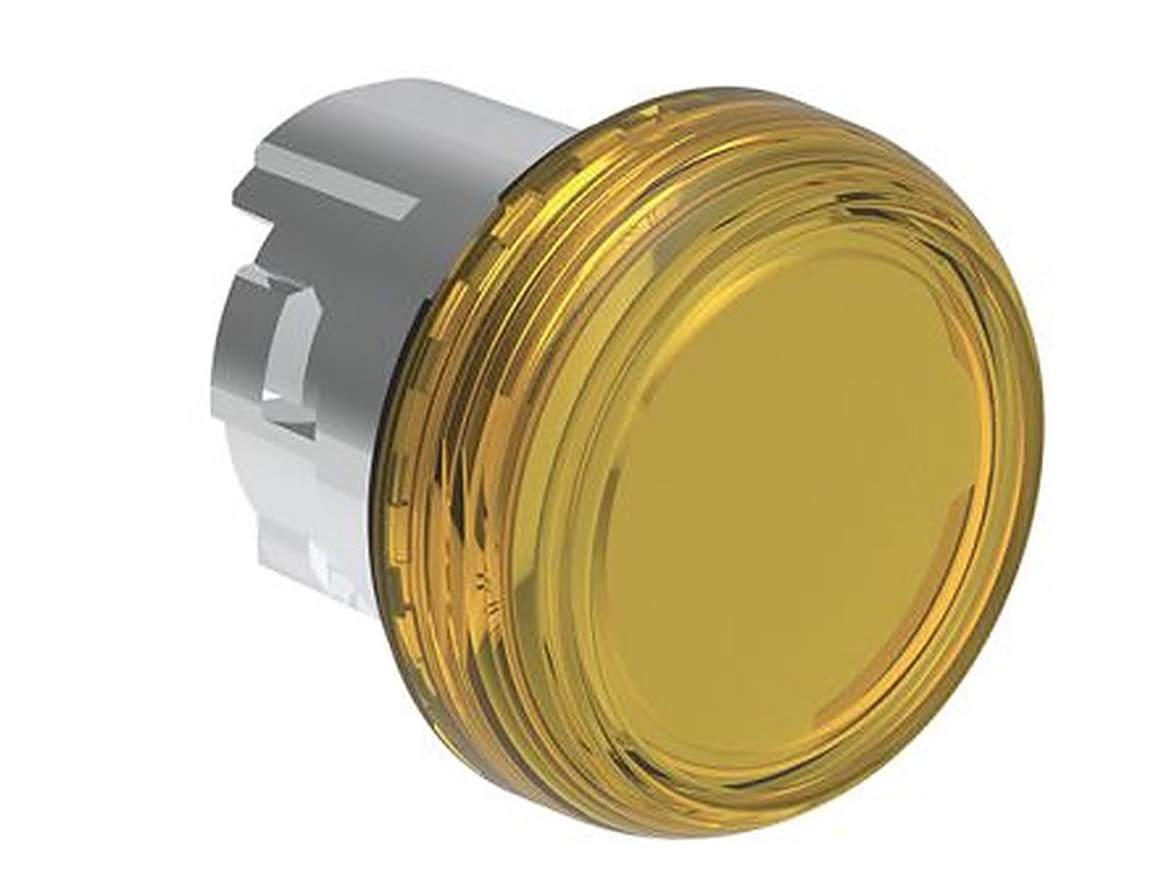 Lovato Platinum Series Yellow Push Button Head, 29.5 mm Cutout, IP66, IP69K, IP67