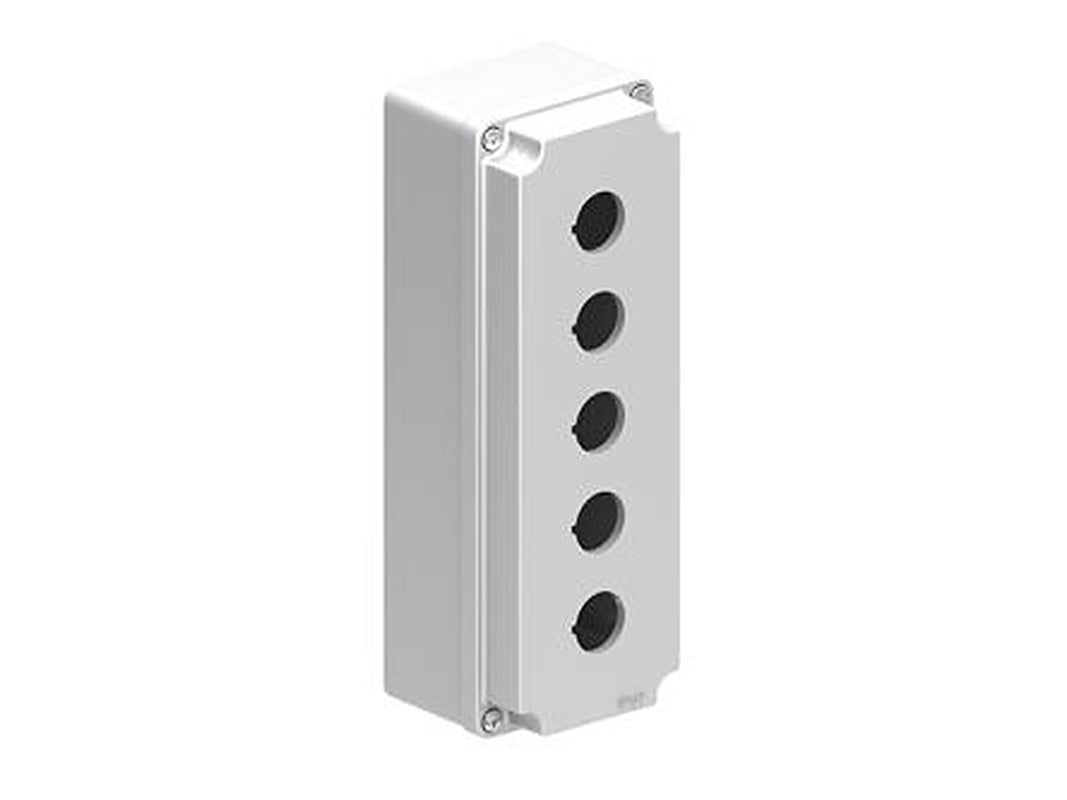Lovato Grey Plastic LPZM Enclosure - 5 Hole 22 mm Diameter